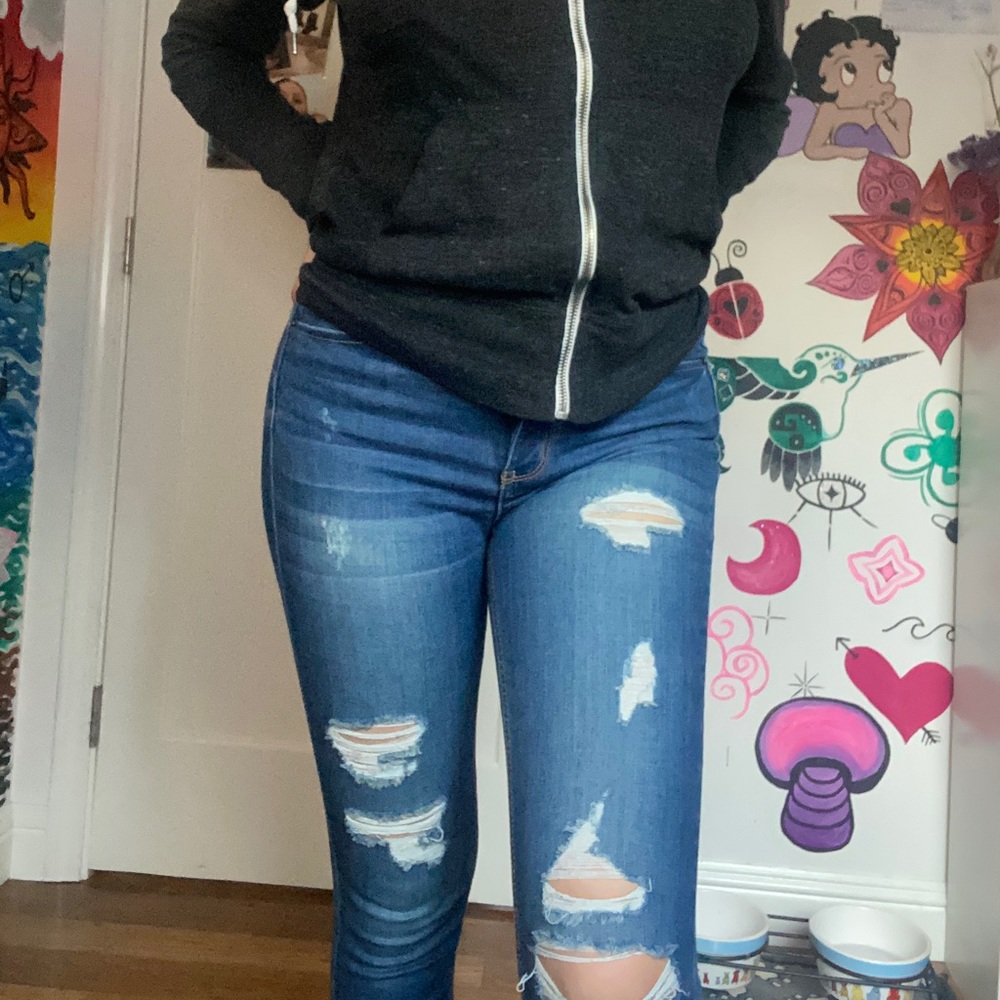 Wax Skinny Jean size one